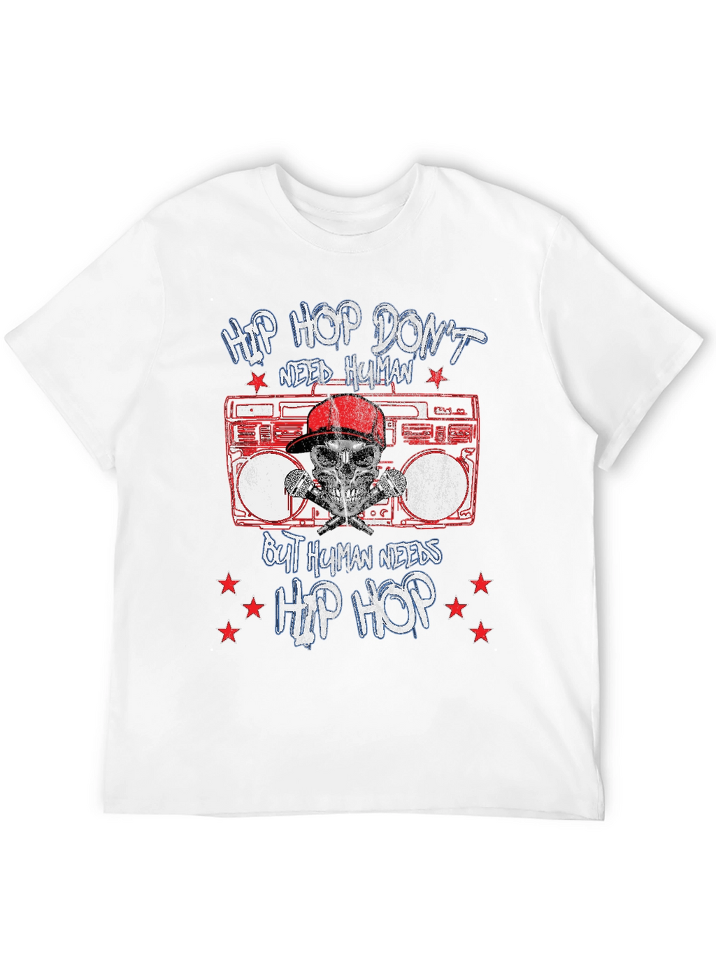 Hip Hop Boombox Graphic T-Shirt