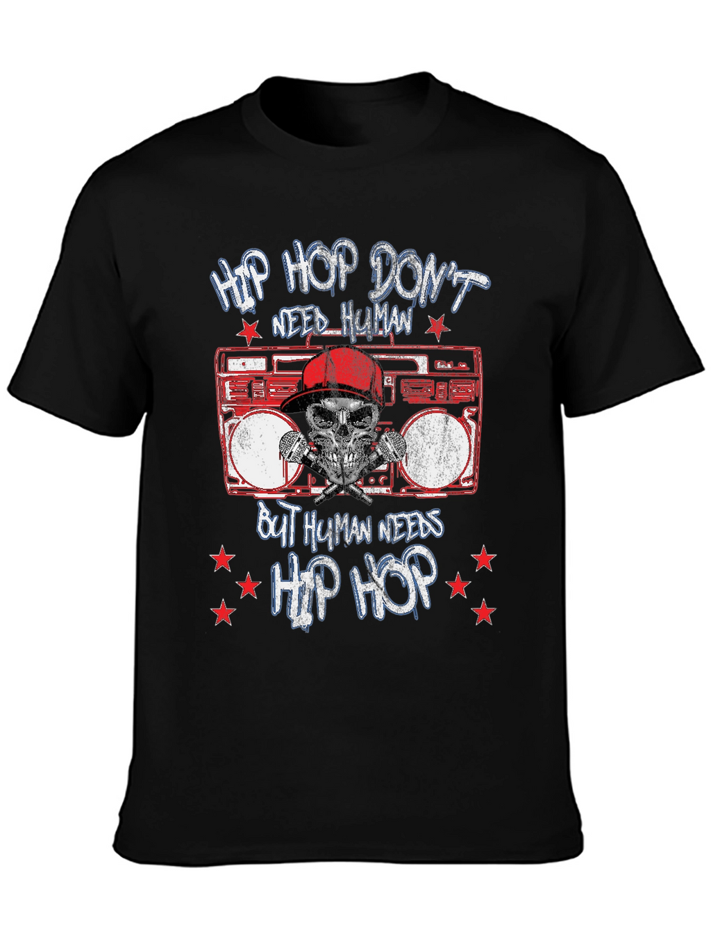 Hip Hop Boombox Graphic T-Shirt