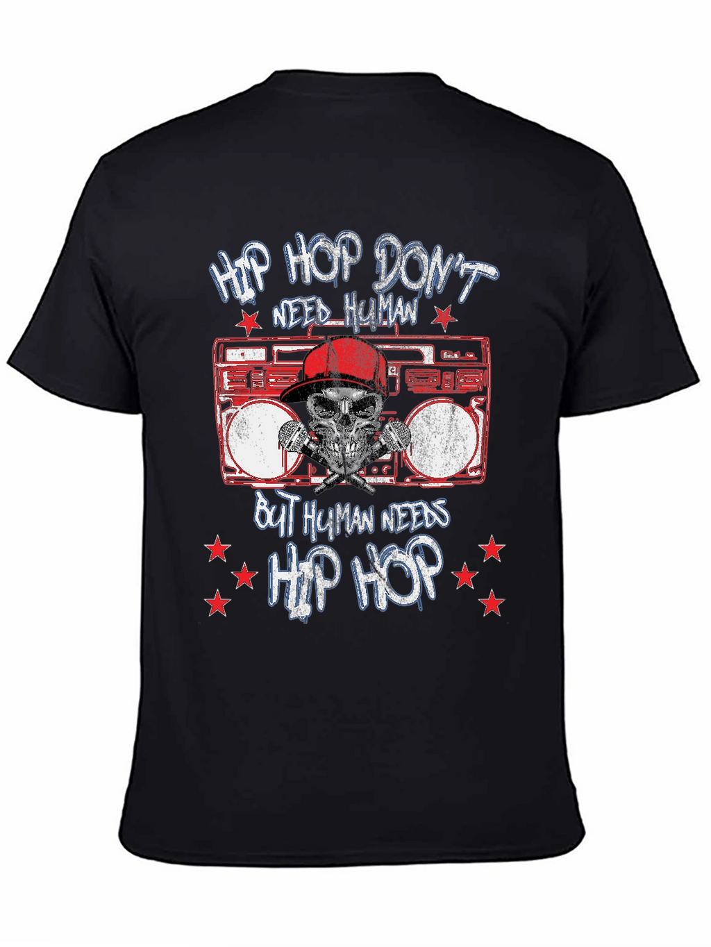 Hip Hop Boombox Graphic T-Shirt