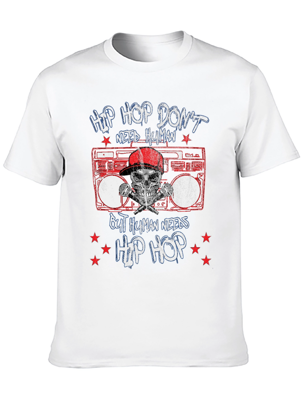 Hip Hop Boombox Graphic T-Shirt