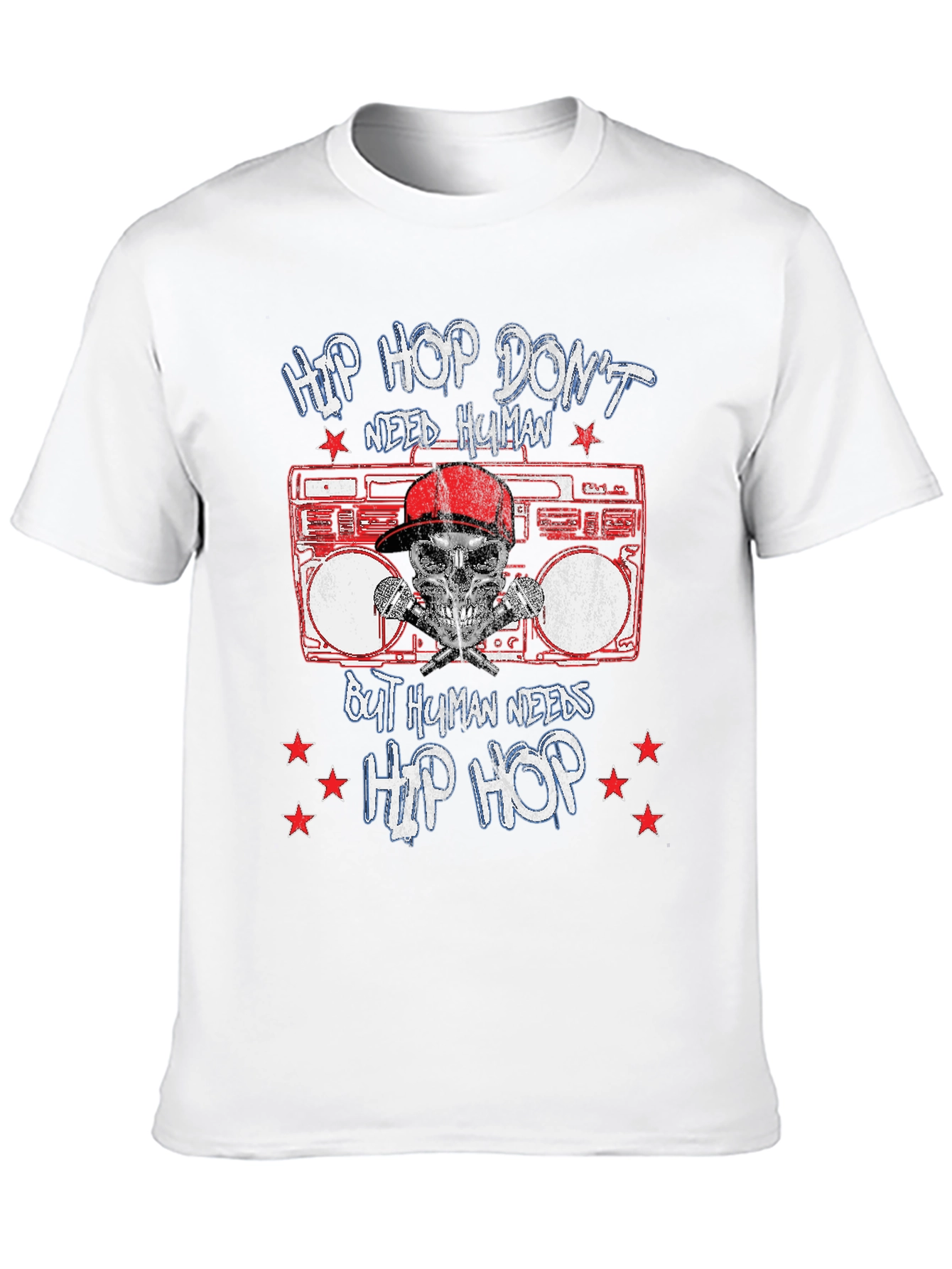 Hip Hop Boombox Graphic T-Shirt
