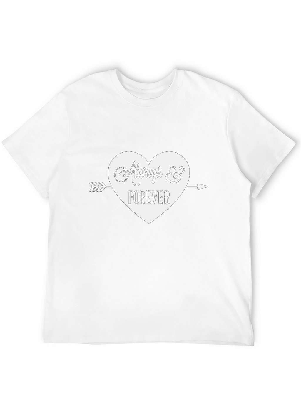 Always & Forever Heart Graphic Tee - Black
