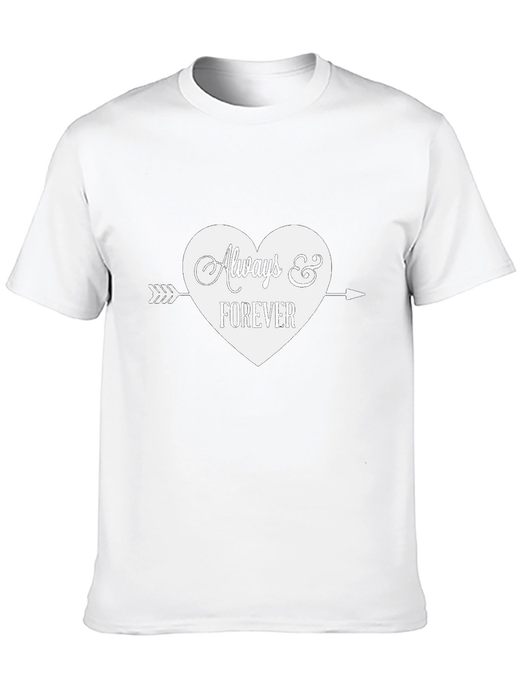 Always & Forever Heart Graphic Tee - Black