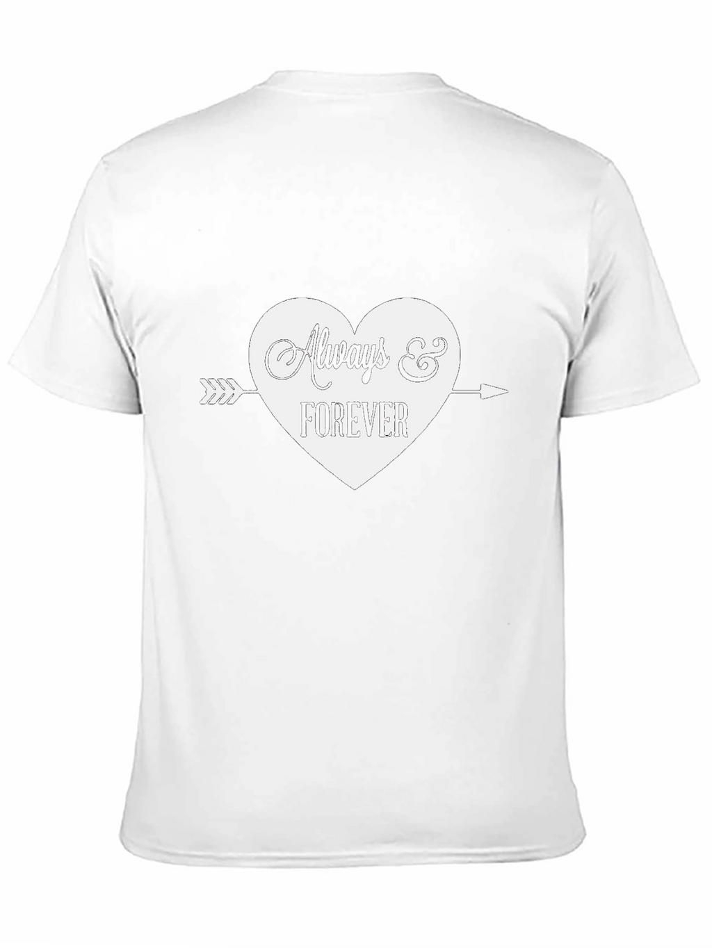 Always & Forever Heart Graphic Tee - Black