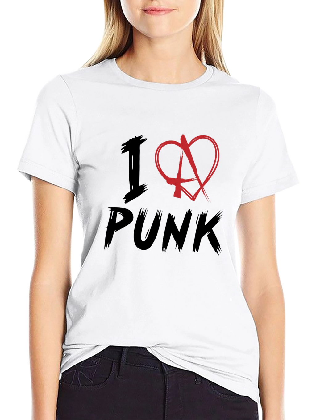 I Heart Punk Black T-Shirt - Music Lover Apparel