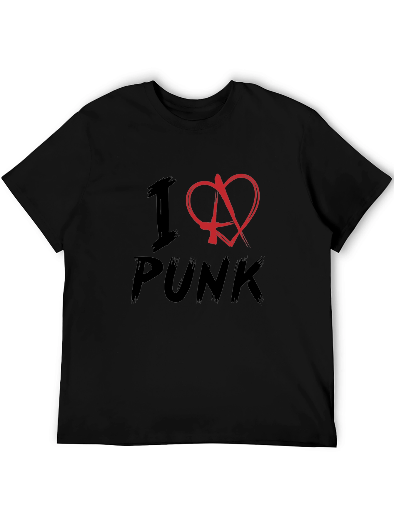 I Heart Punk Black T-Shirt - Music Lover Apparel