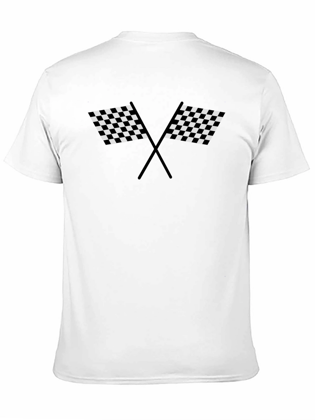Racing Flags Graphic Tee - Checkered Design
