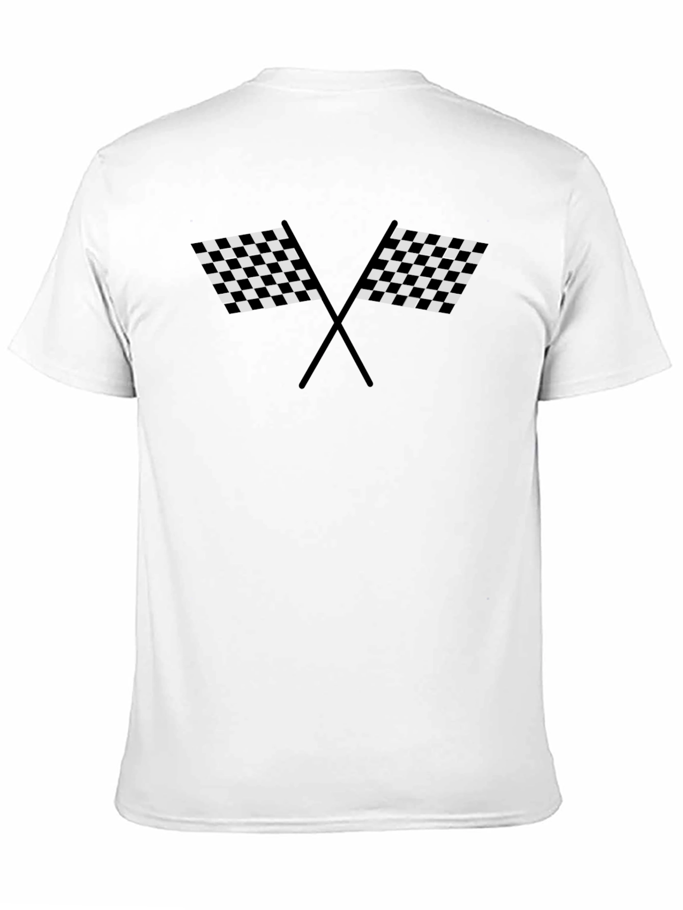Racing Flags Graphic Tee - Checkered Design