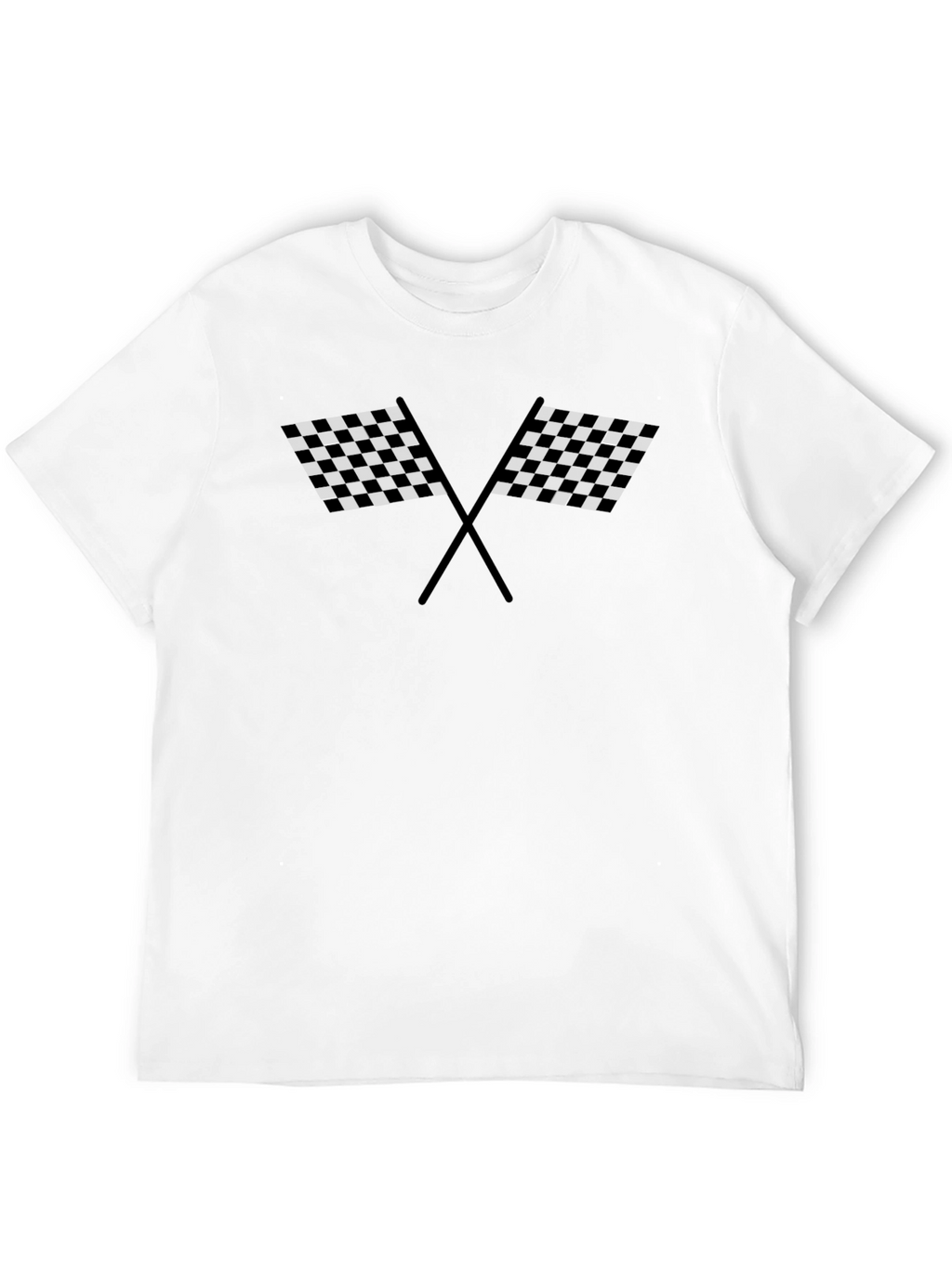 Racing Flags Graphic Tee - Checkered Design
