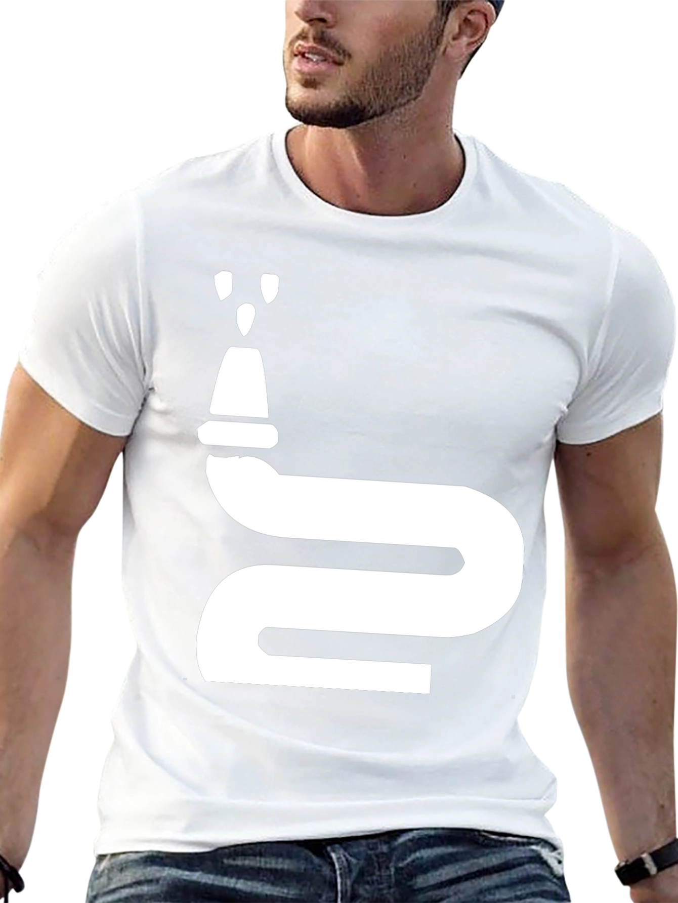 Fire Hose Graphic T-Shirt - Novelty Design