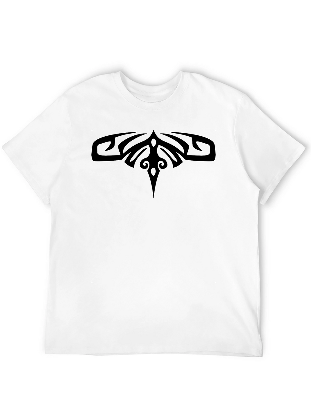 Mens Black T-Shirt with Tribal Design