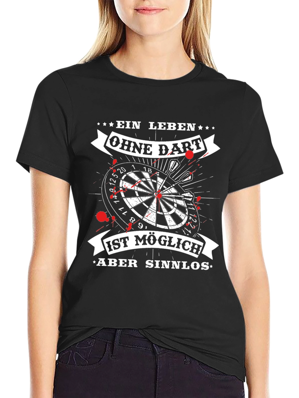 Ein Leben Ohne Dart T-Shirt - Dartboard Design