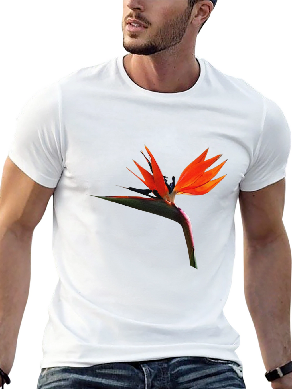 Bird of Paradise Flower Graphic T-Shirt