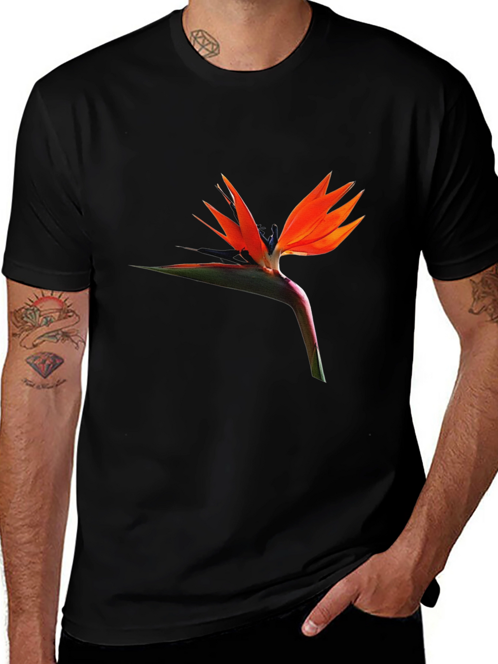 Bird of Paradise Flower Graphic T-Shirt
