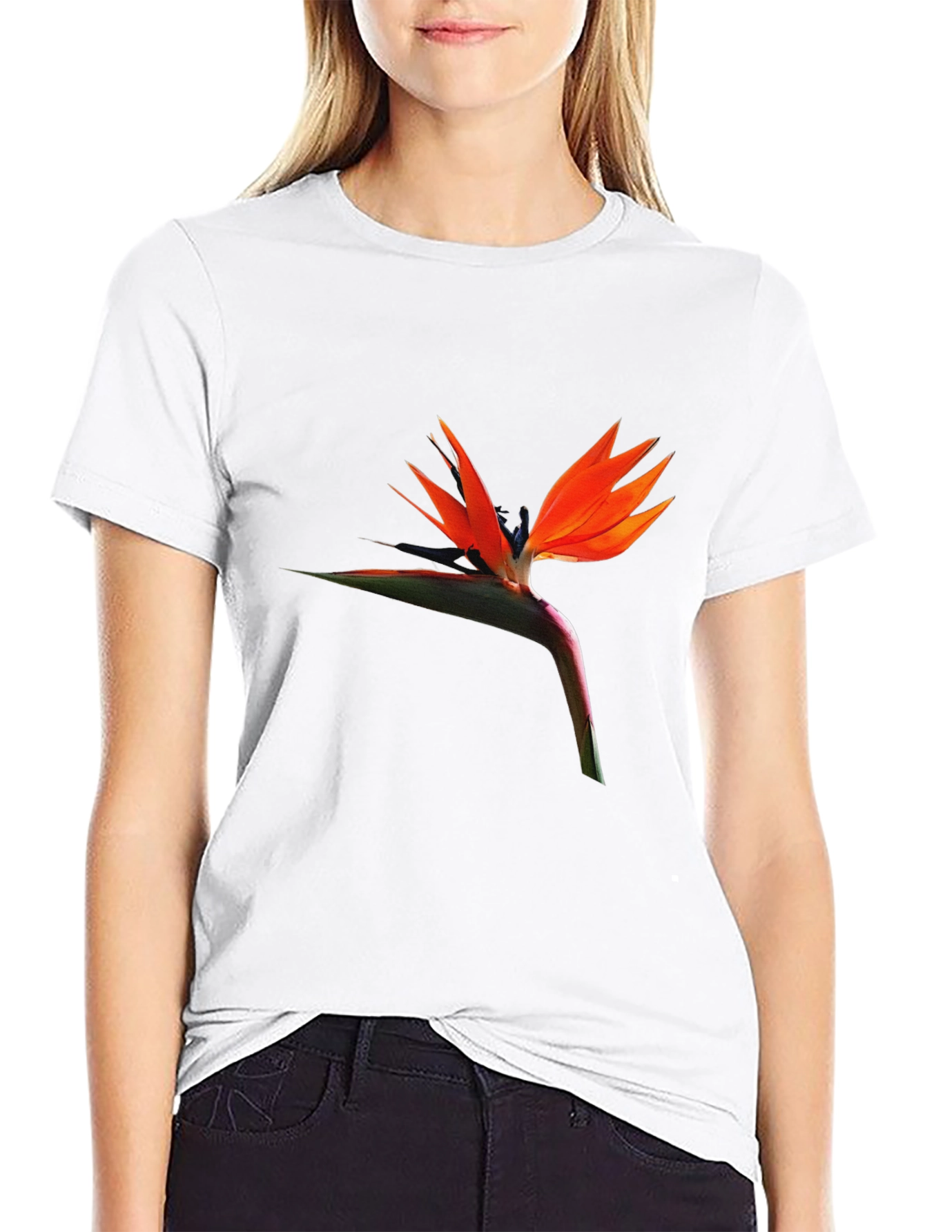 Bird of Paradise Flower Graphic T-Shirt
