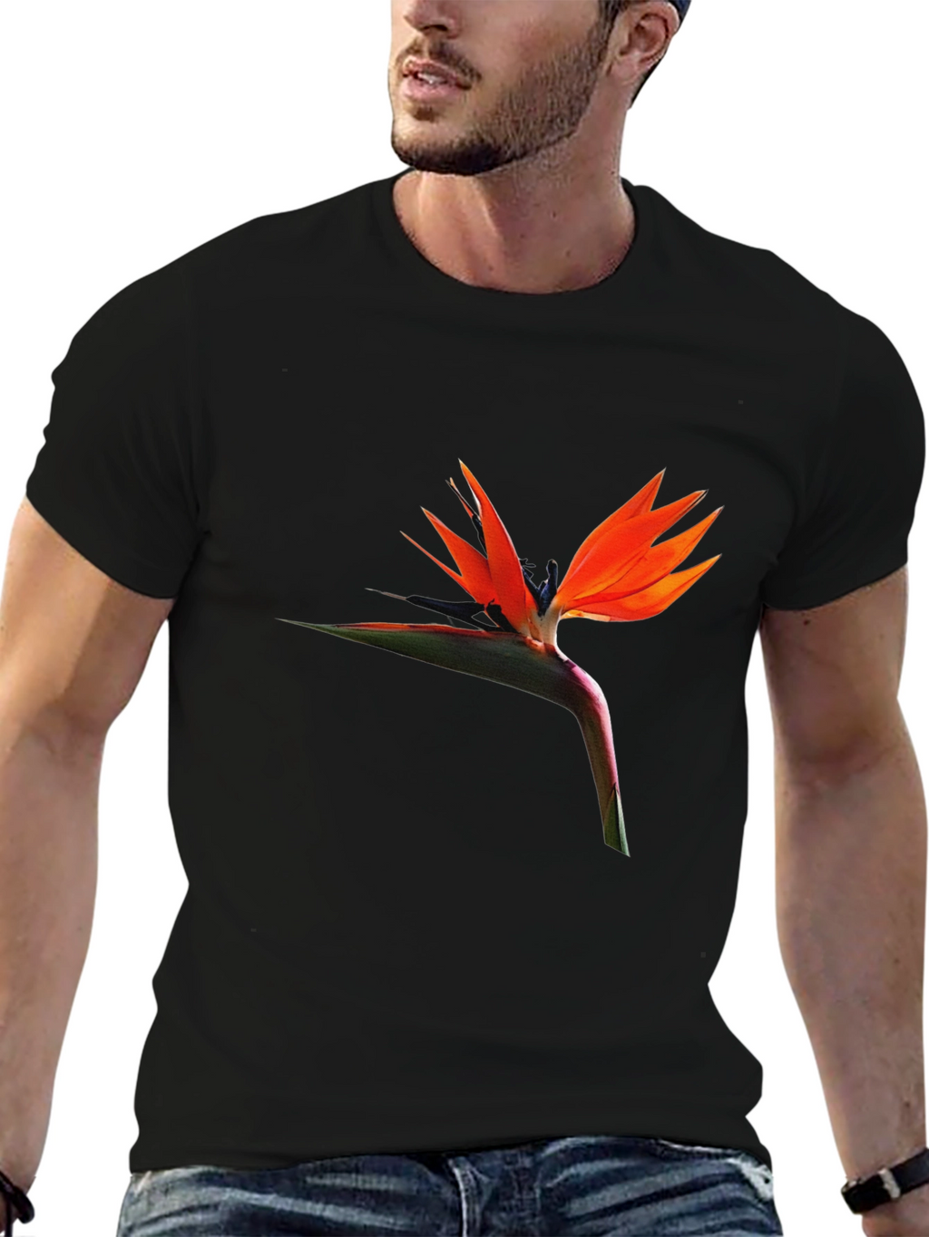 Bird of Paradise Flower Graphic T-Shirt