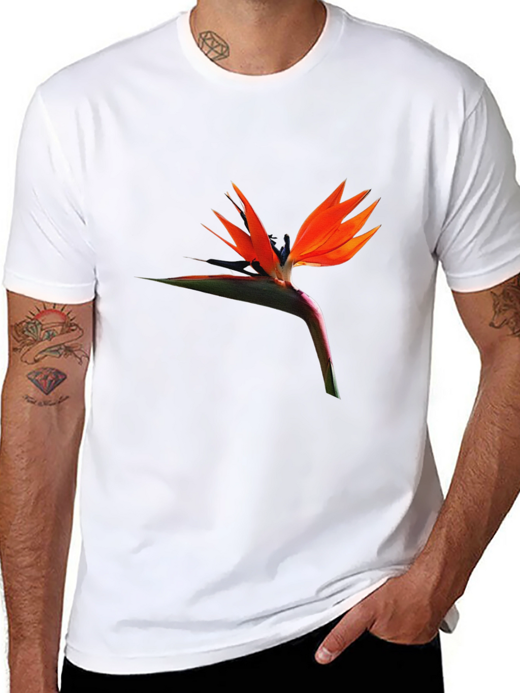 Bird of Paradise Flower Graphic T-Shirt