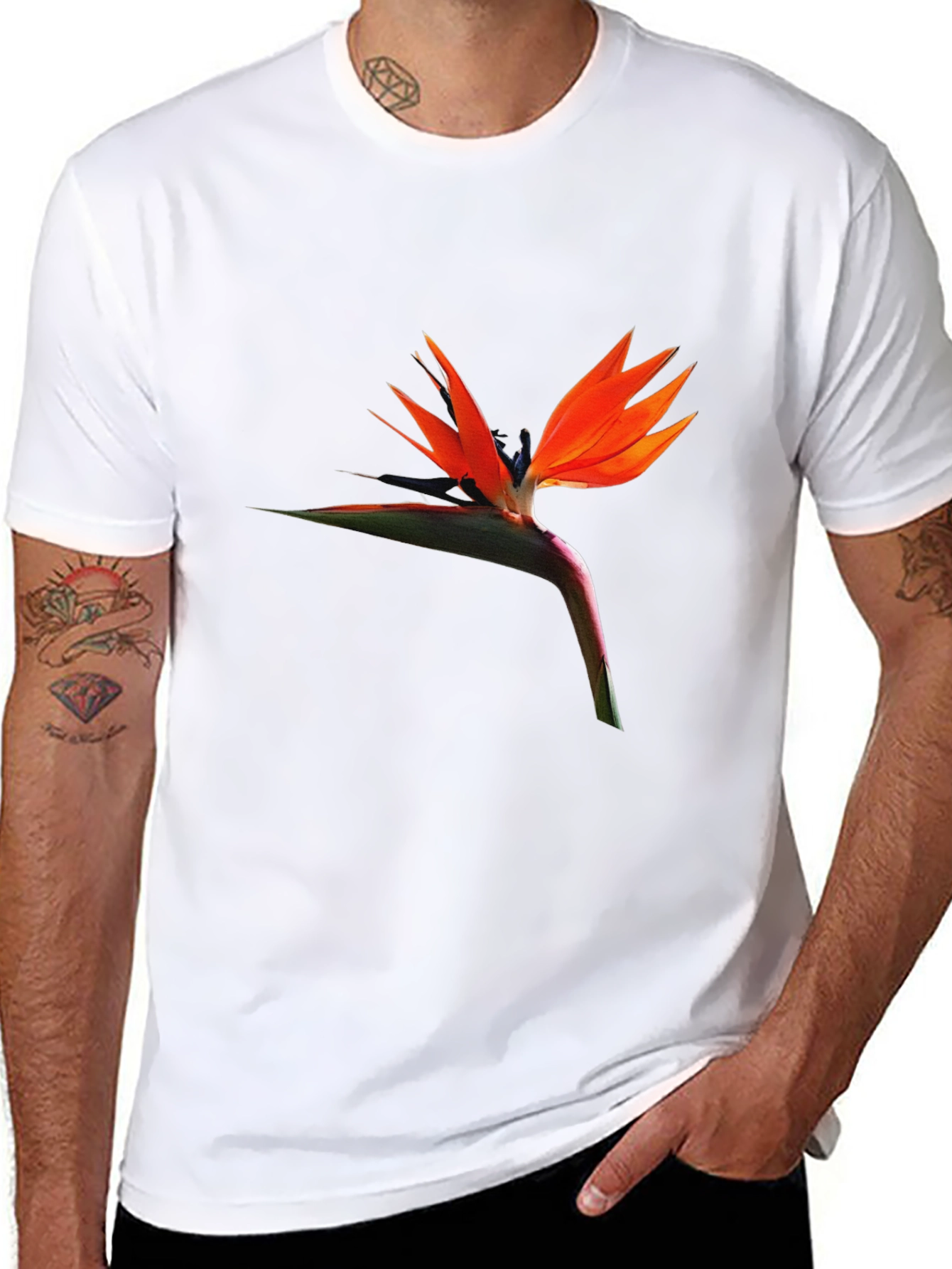 Bird of Paradise Flower Graphic T-Shirt