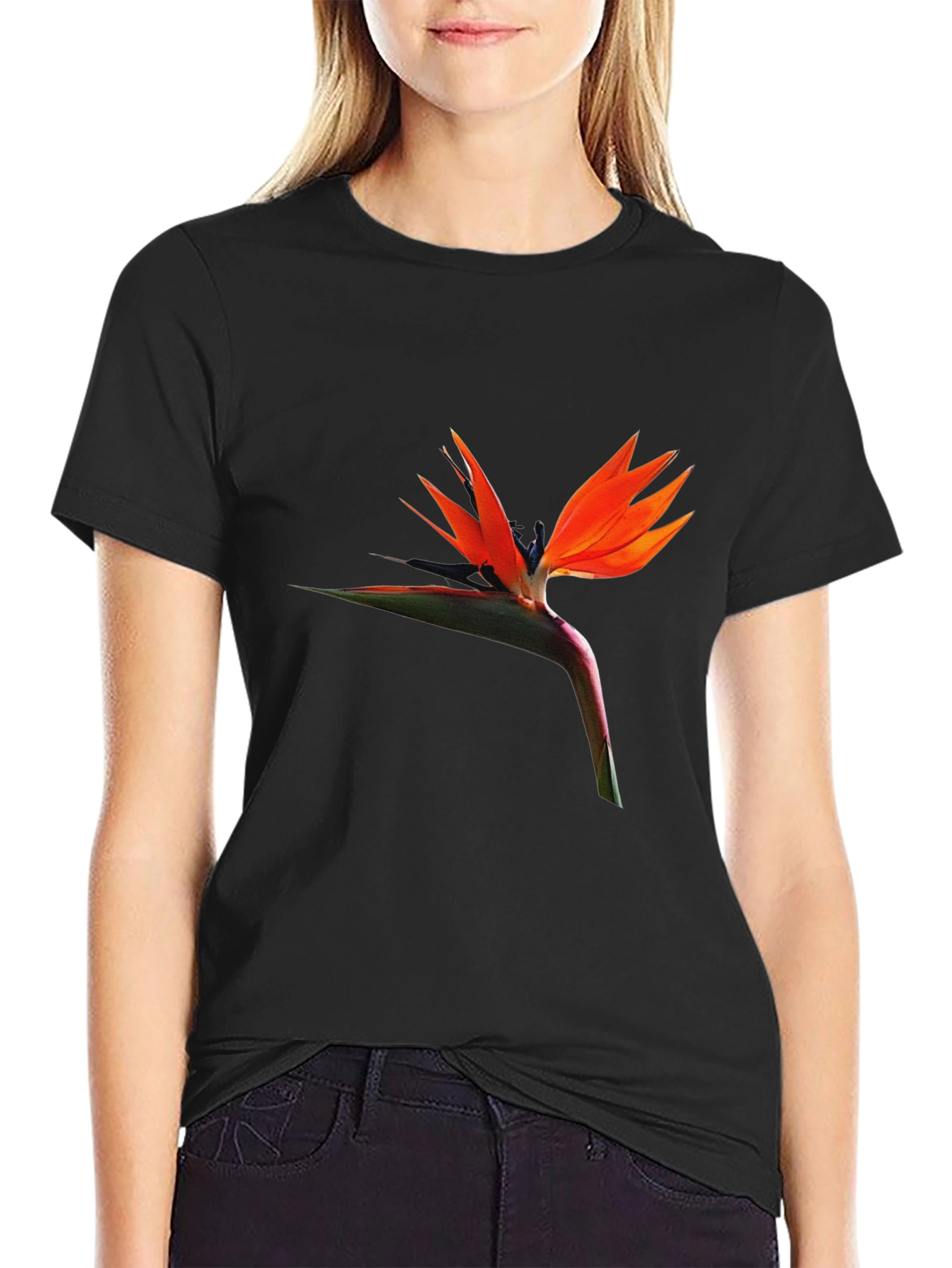 Bird of Paradise Flower Graphic T-Shirt