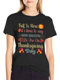 Thanksgiving Fall Grateful Graphic Tee