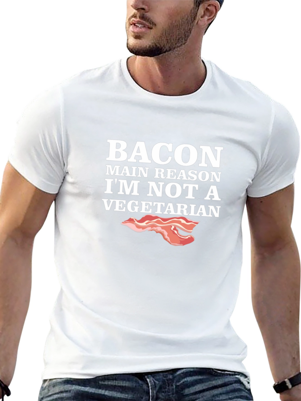 Bacon Main Reason Im Not Vegetarian T-Shirt