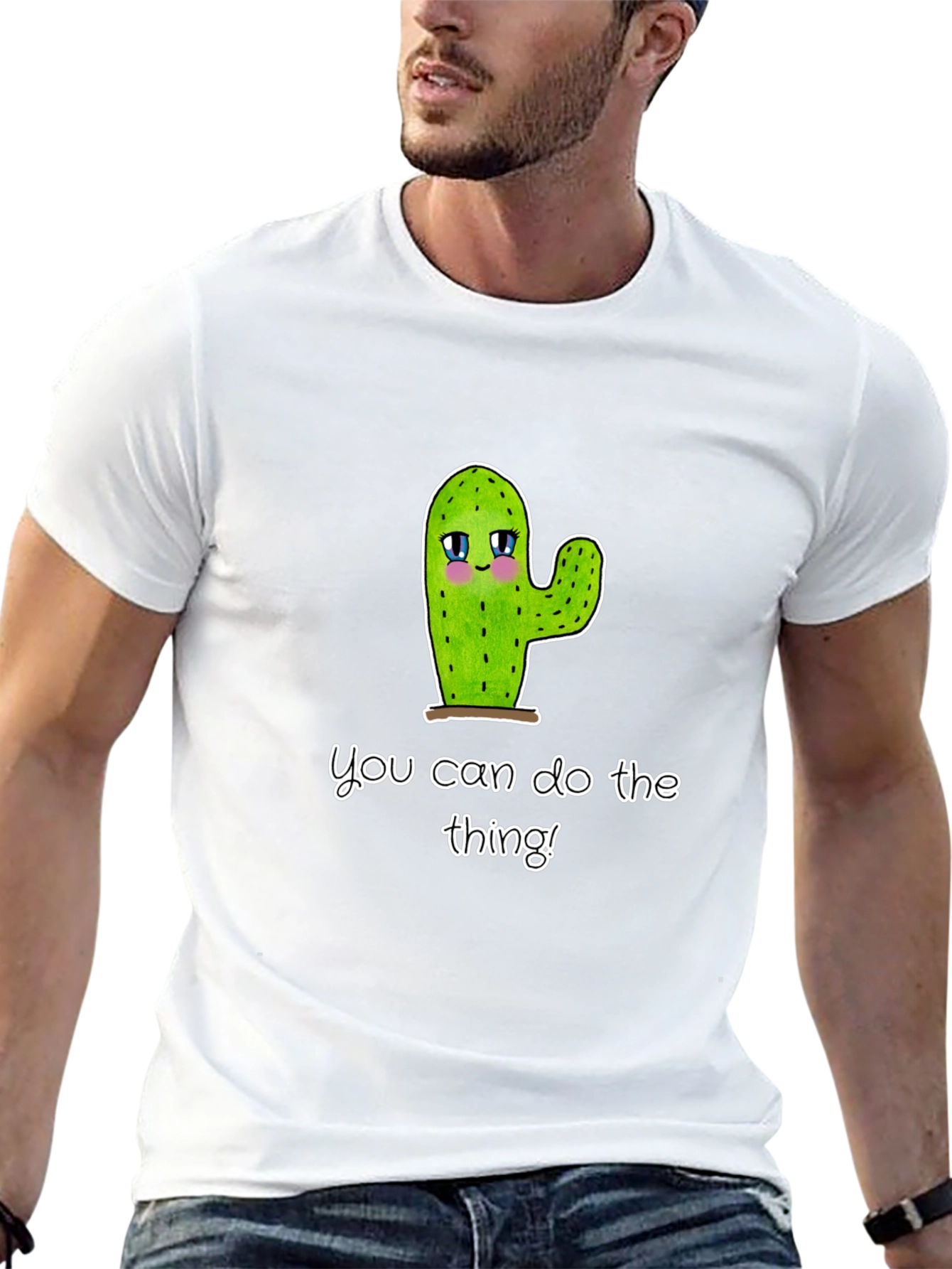Cute Cactus Graphic T-Shirt - Motivational Tee