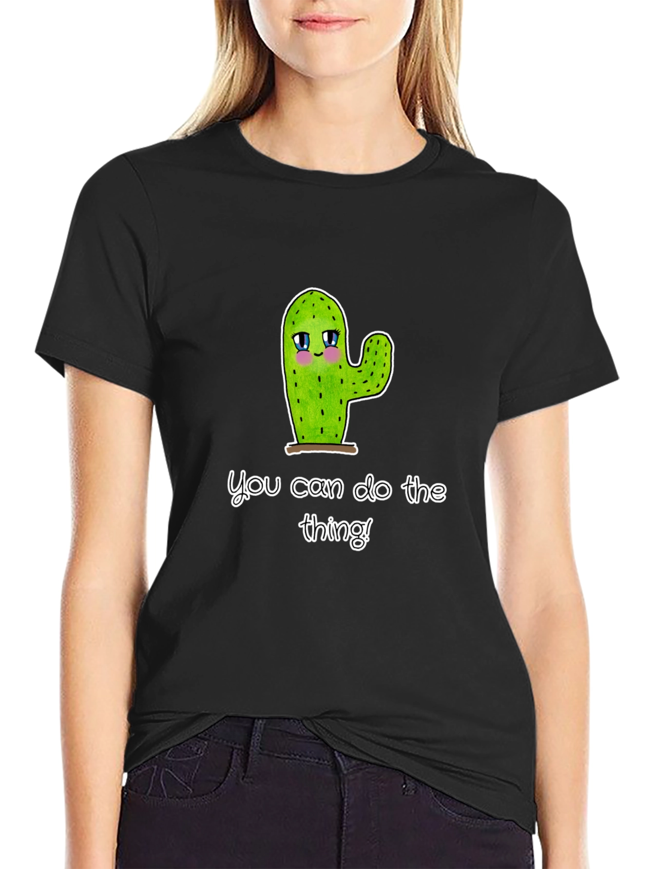 Cute Cactus Graphic T-Shirt - Motivational Tee