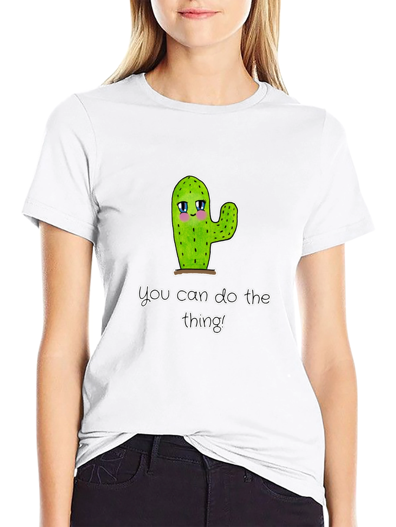 Cute Cactus Graphic T-Shirt - Motivational Tee