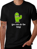 Cute Cactus Graphic T-Shirt - Motivational Tee