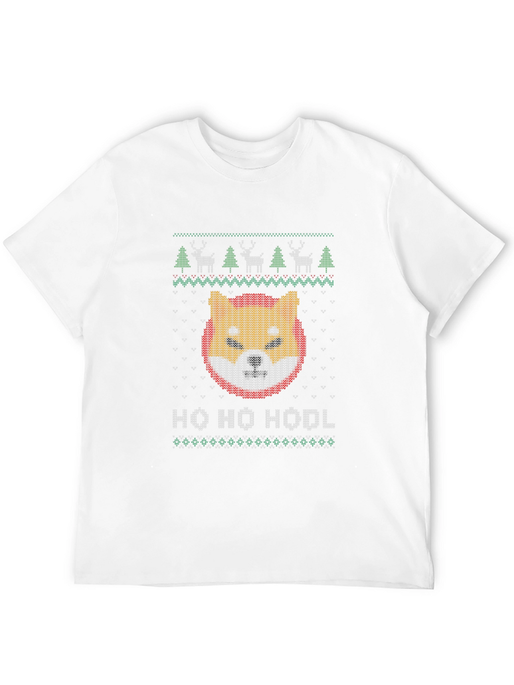 Shiba Inu HODL Ugly Christmas Sweater T-Shirt