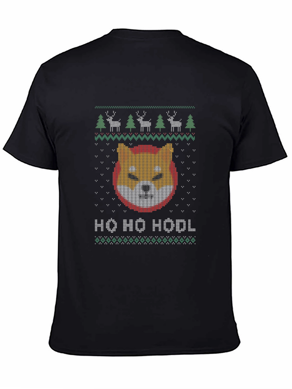 Shiba Inu HODL Ugly Christmas Sweater T-Shirt