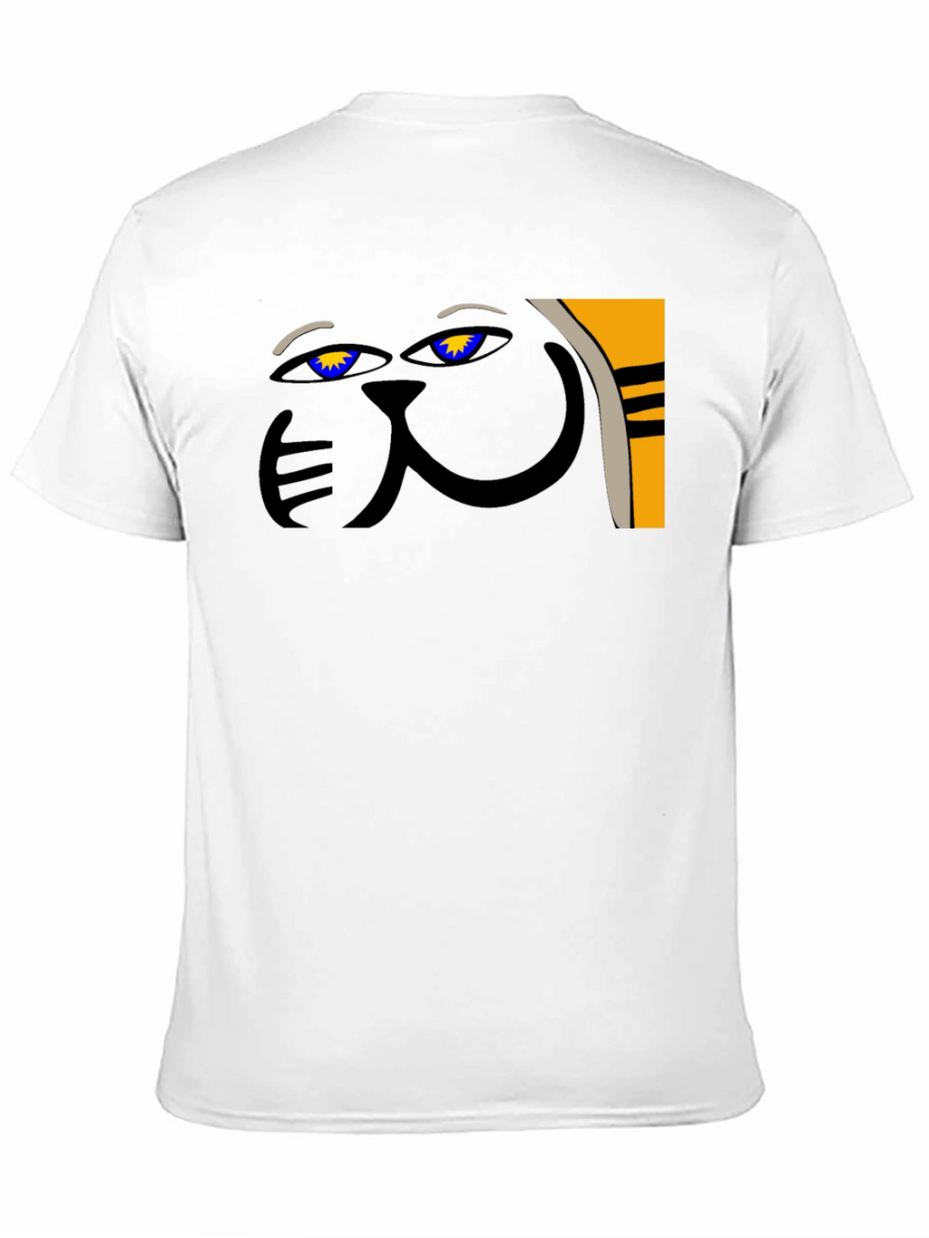 Abstract Cat Graphic Tee - Unique Style
