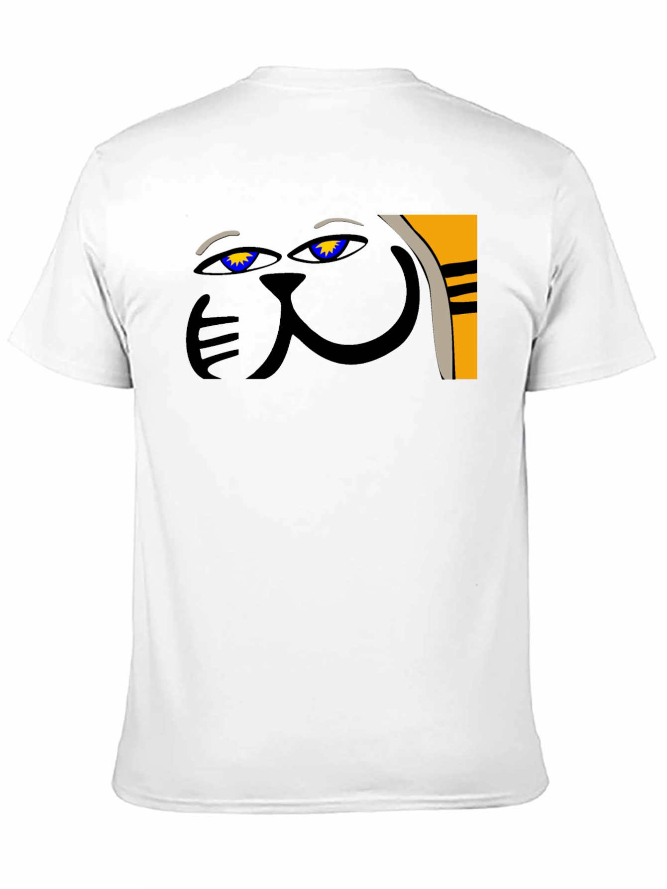 Abstract Cat Graphic Tee - Unique Style