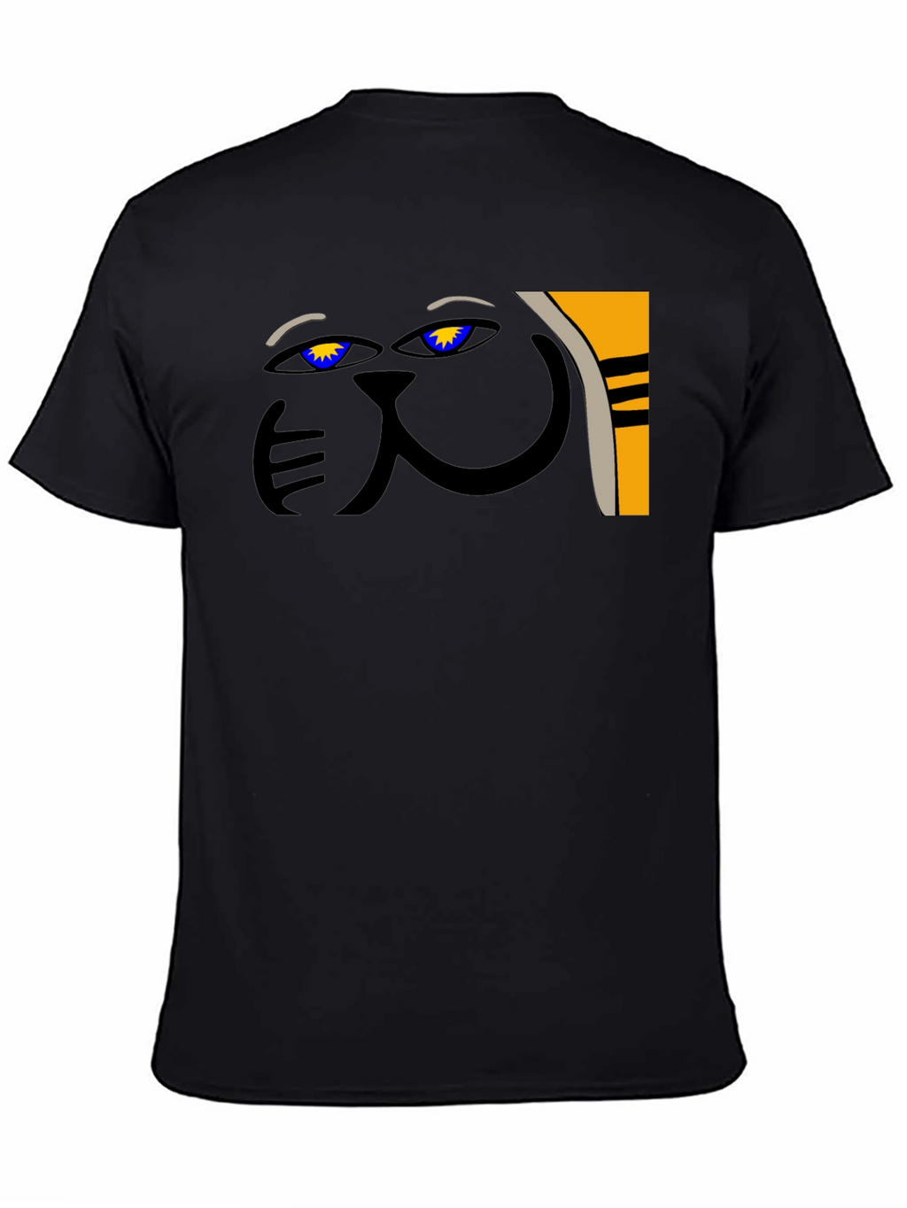 Abstract Cat Graphic Tee - Unique Style