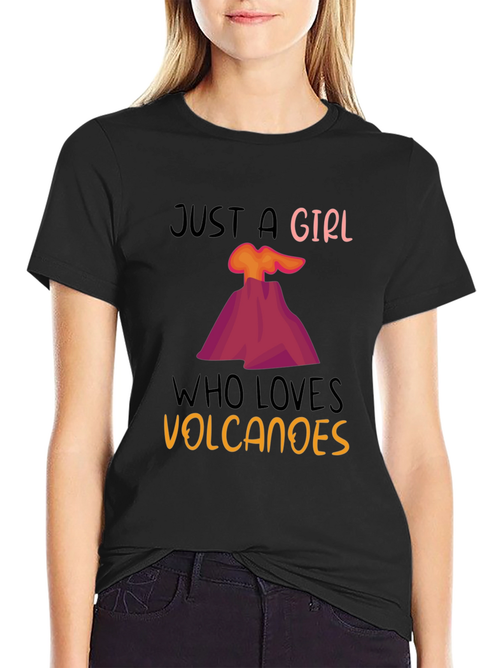 Girl Who Loves Volcanoes T-Shirt