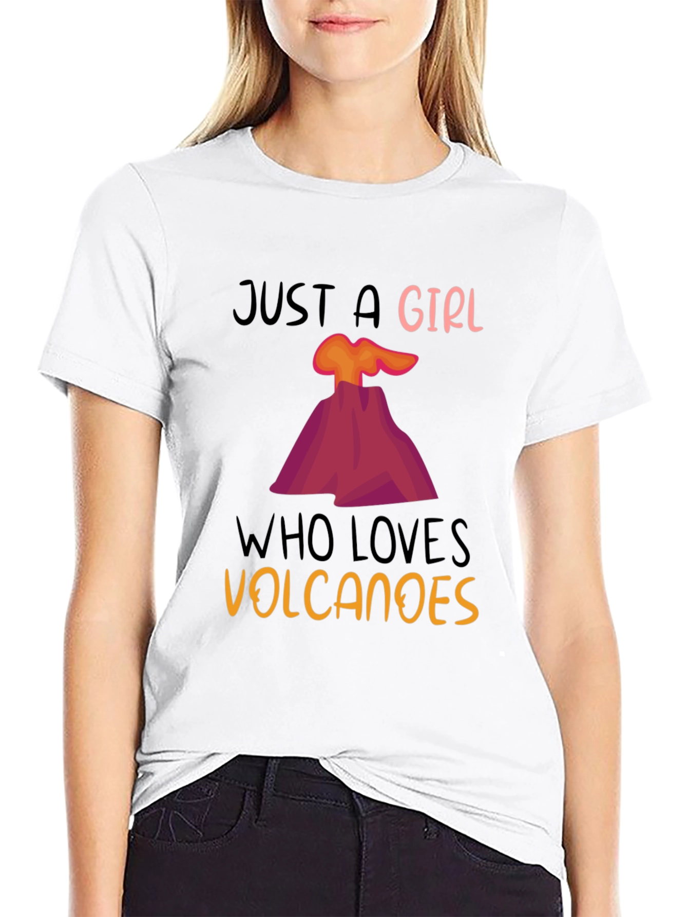 Girl Who Loves Volcanoes T-Shirt