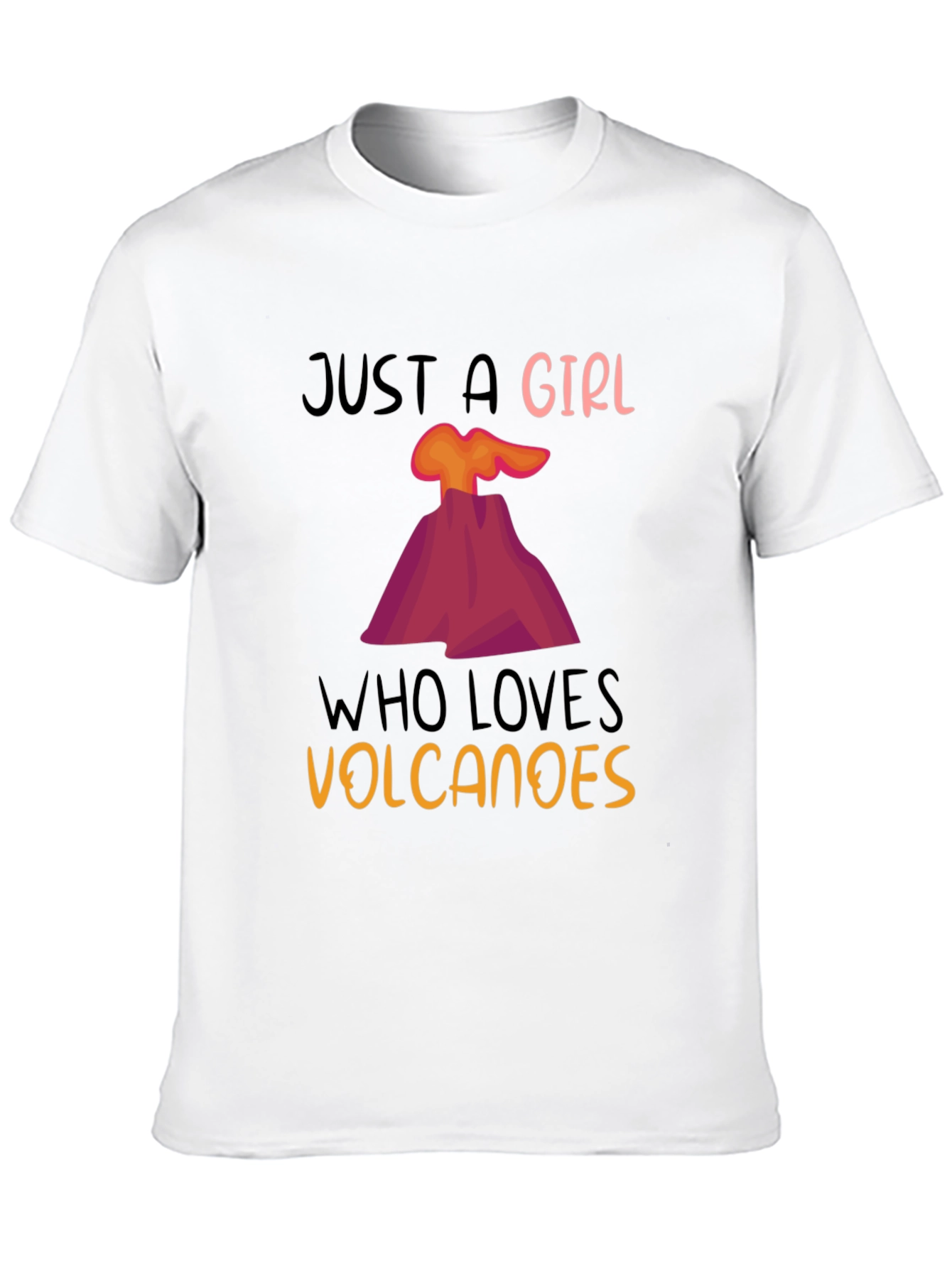 Girl Who Loves Volcanoes T-Shirt