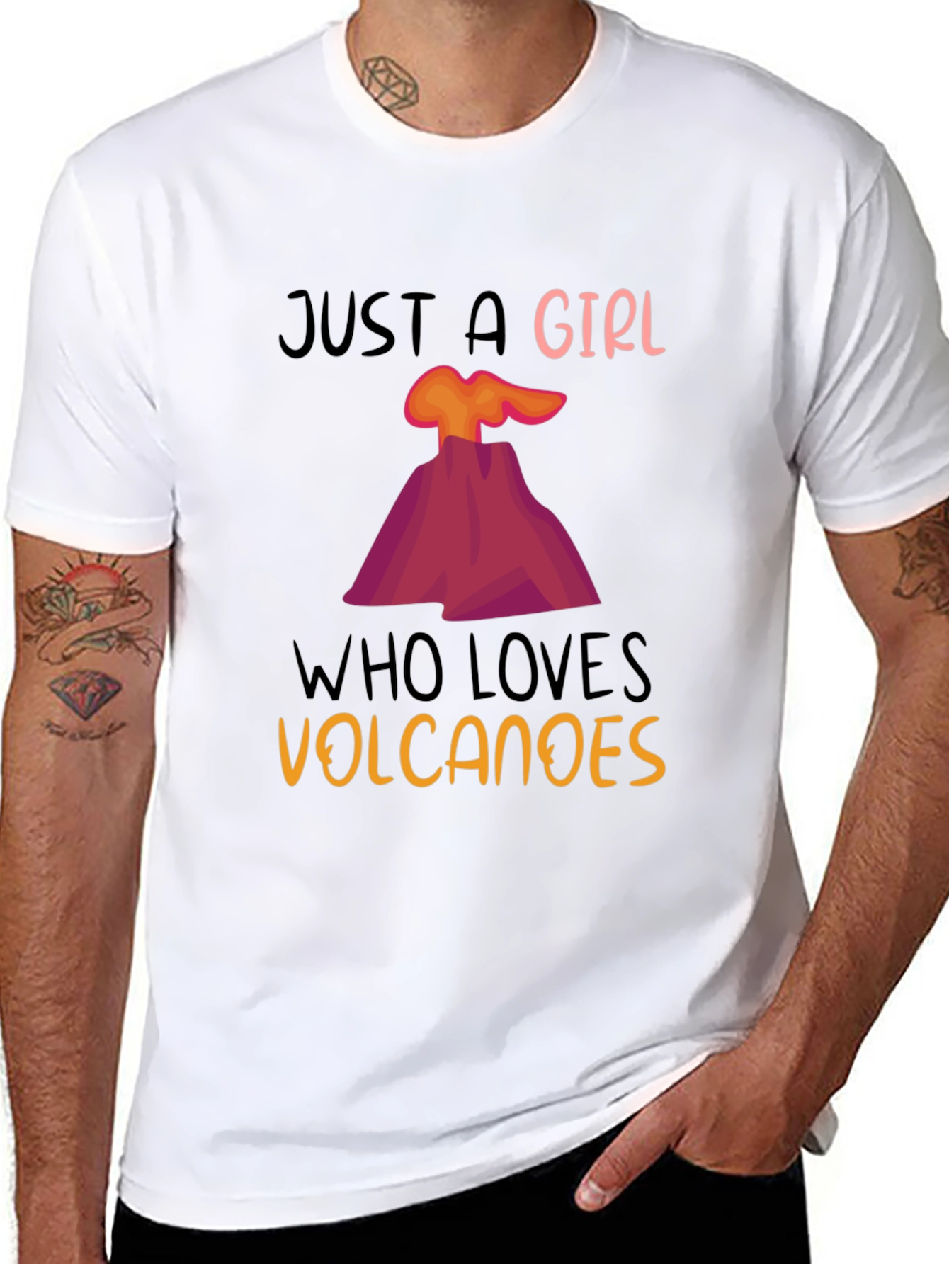 Girl Who Loves Volcanoes T-Shirt