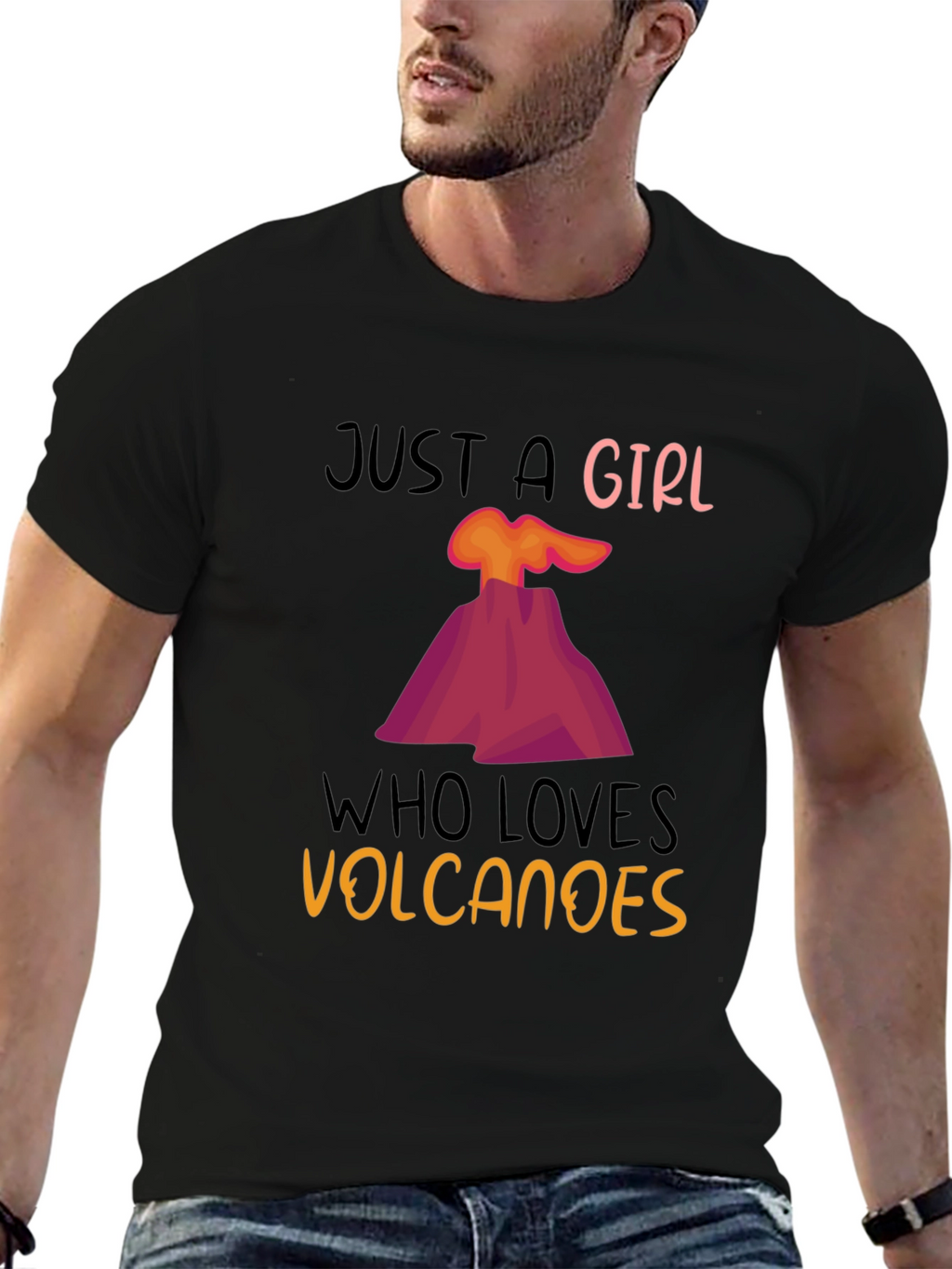 Girl Who Loves Volcanoes T-Shirt