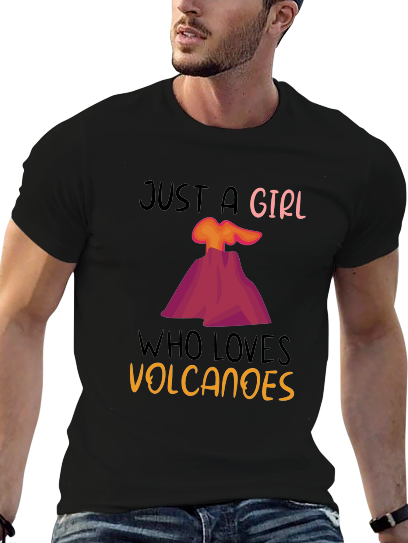 Girl Who Loves Volcanoes T-Shirt