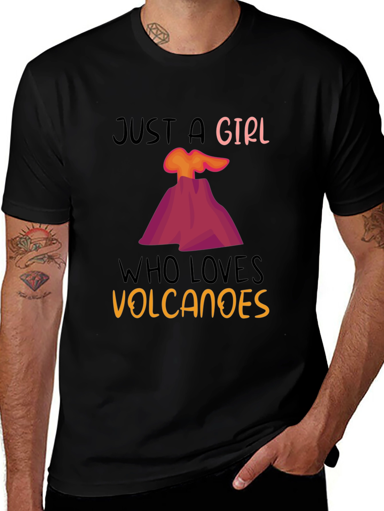 Girl Who Loves Volcanoes T-Shirt