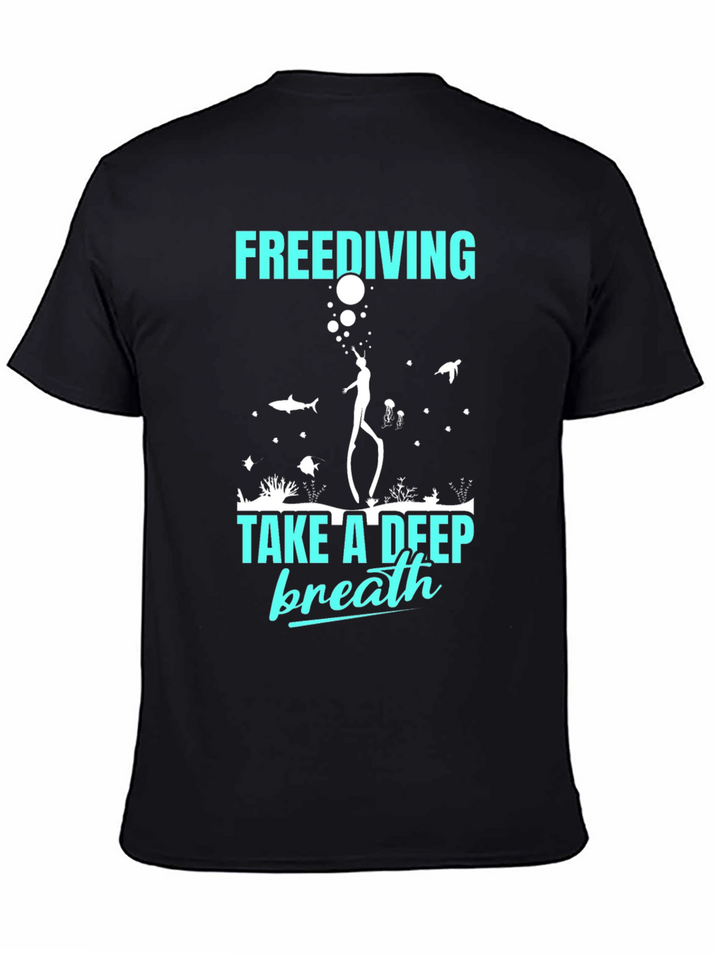 Freediving Take A Deep Breath Graphic T-Shirt