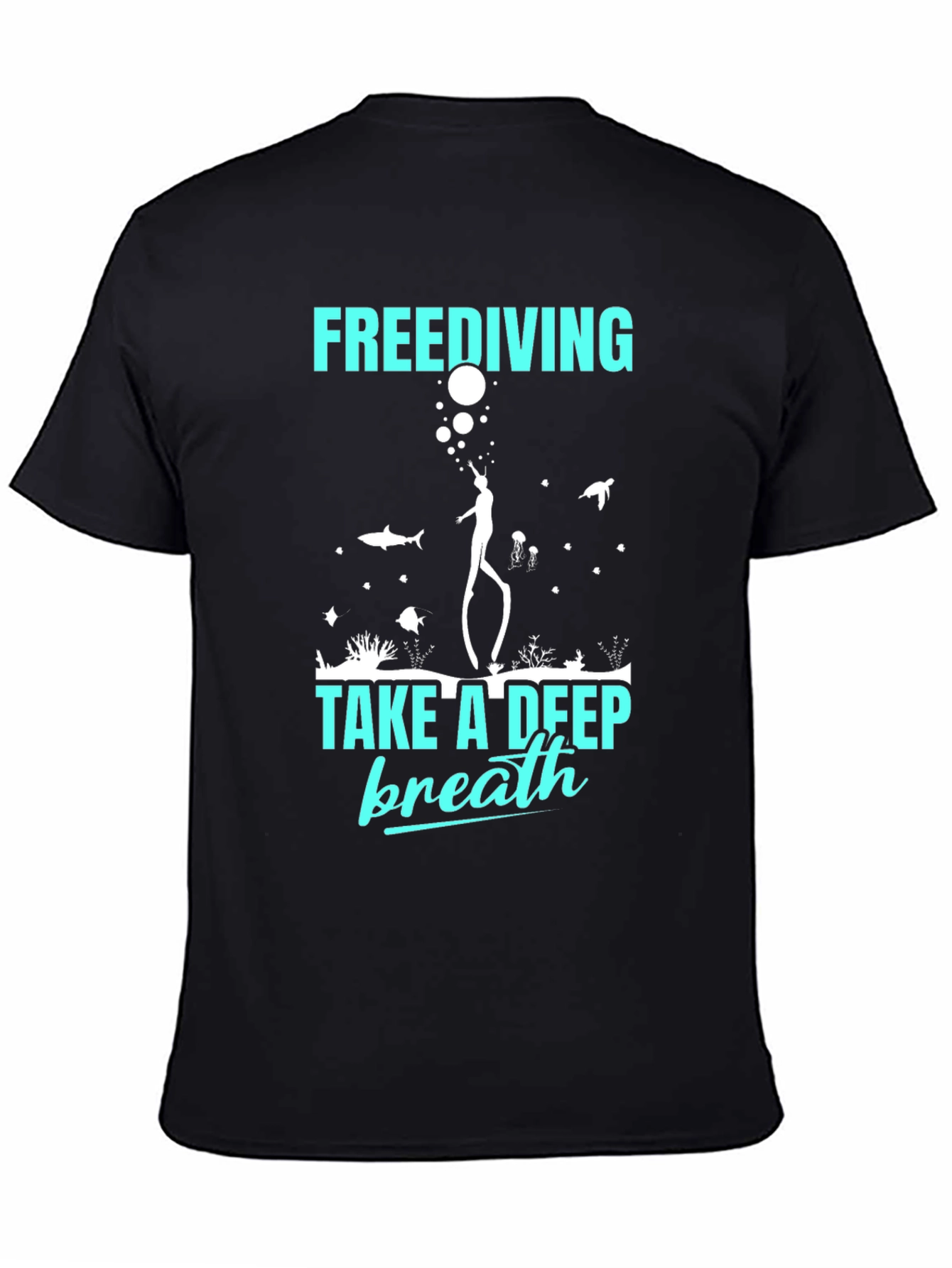 Freediving Take A Deep Breath Graphic T-Shirt