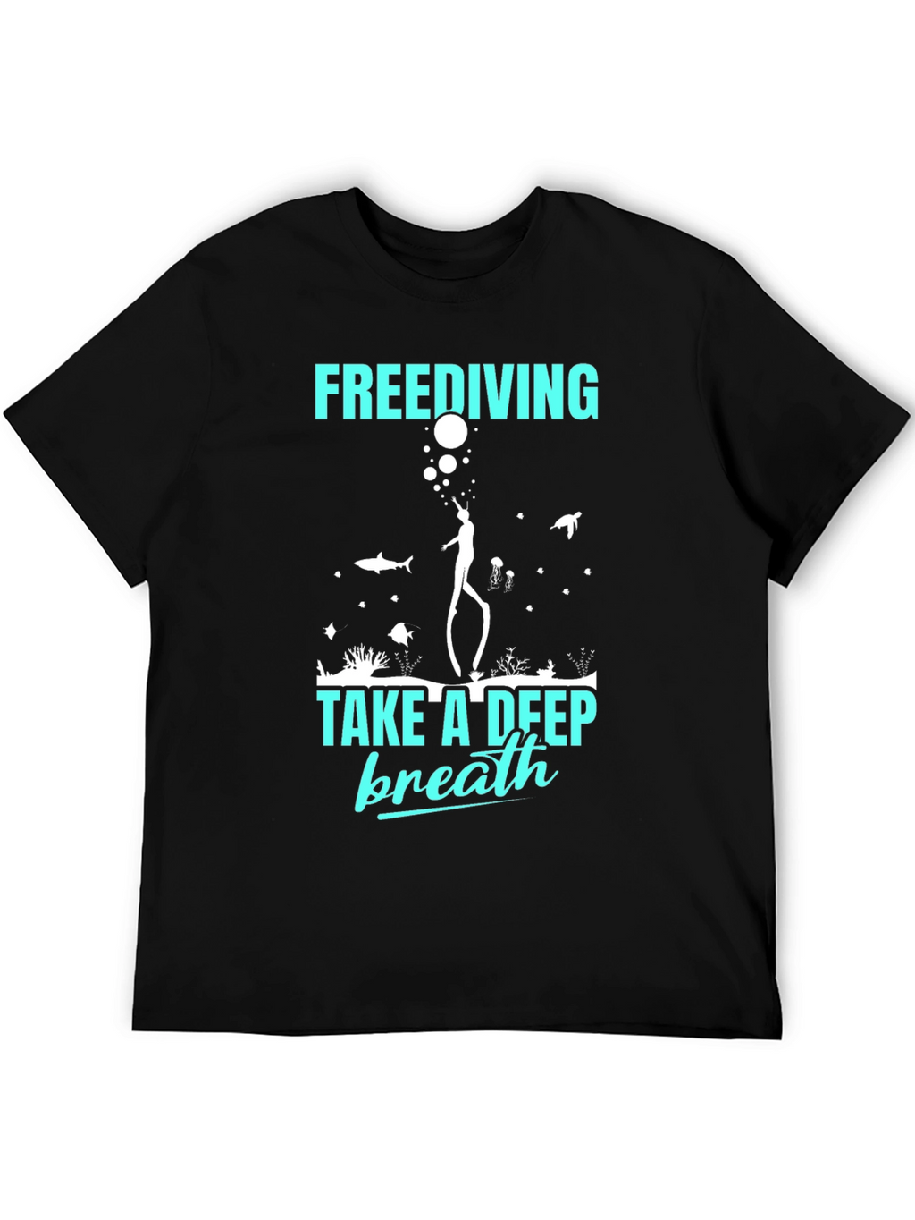 Freediving Take A Deep Breath Graphic T-Shirt