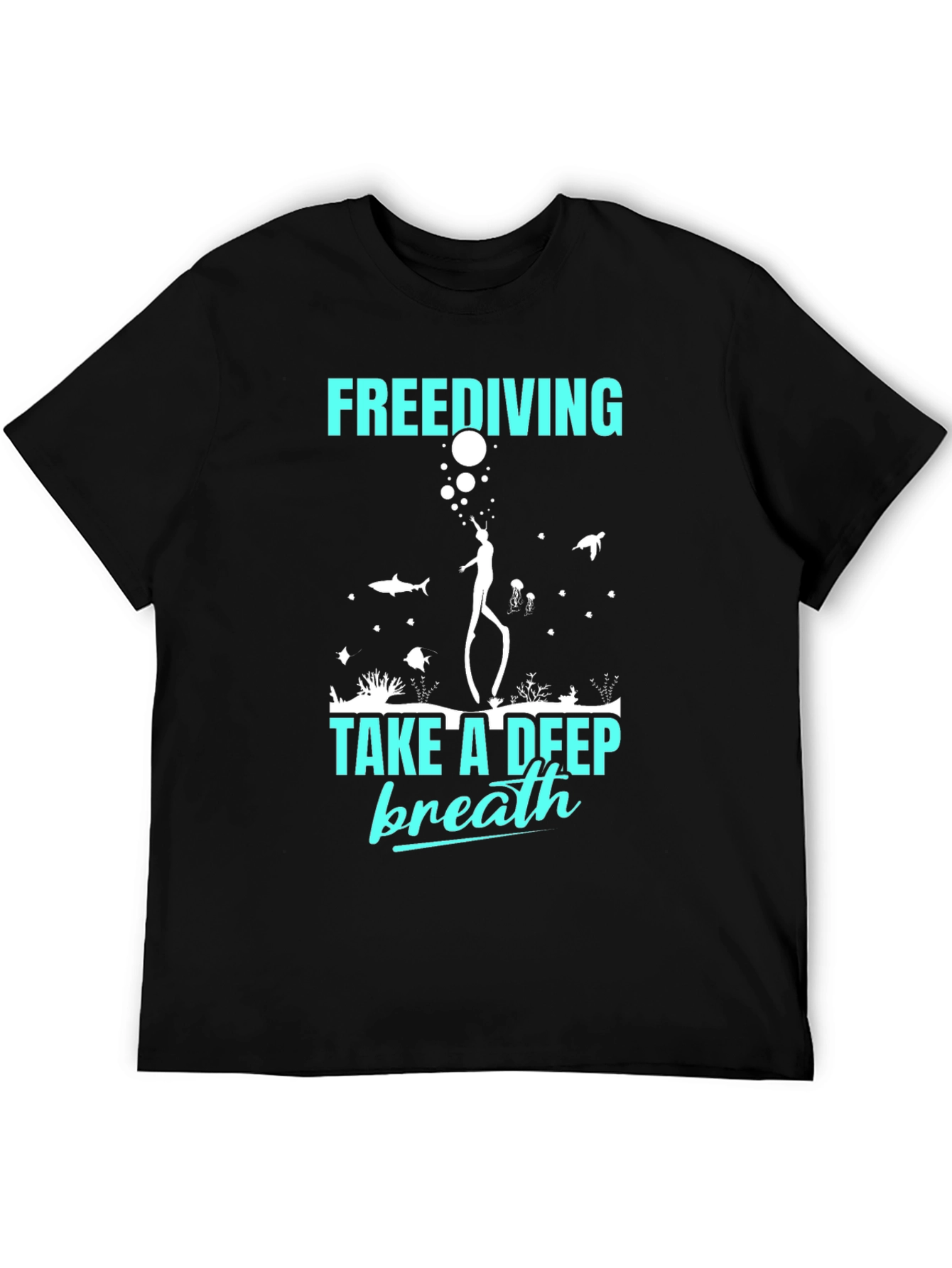 Freediving Take A Deep Breath Graphic T-Shirt