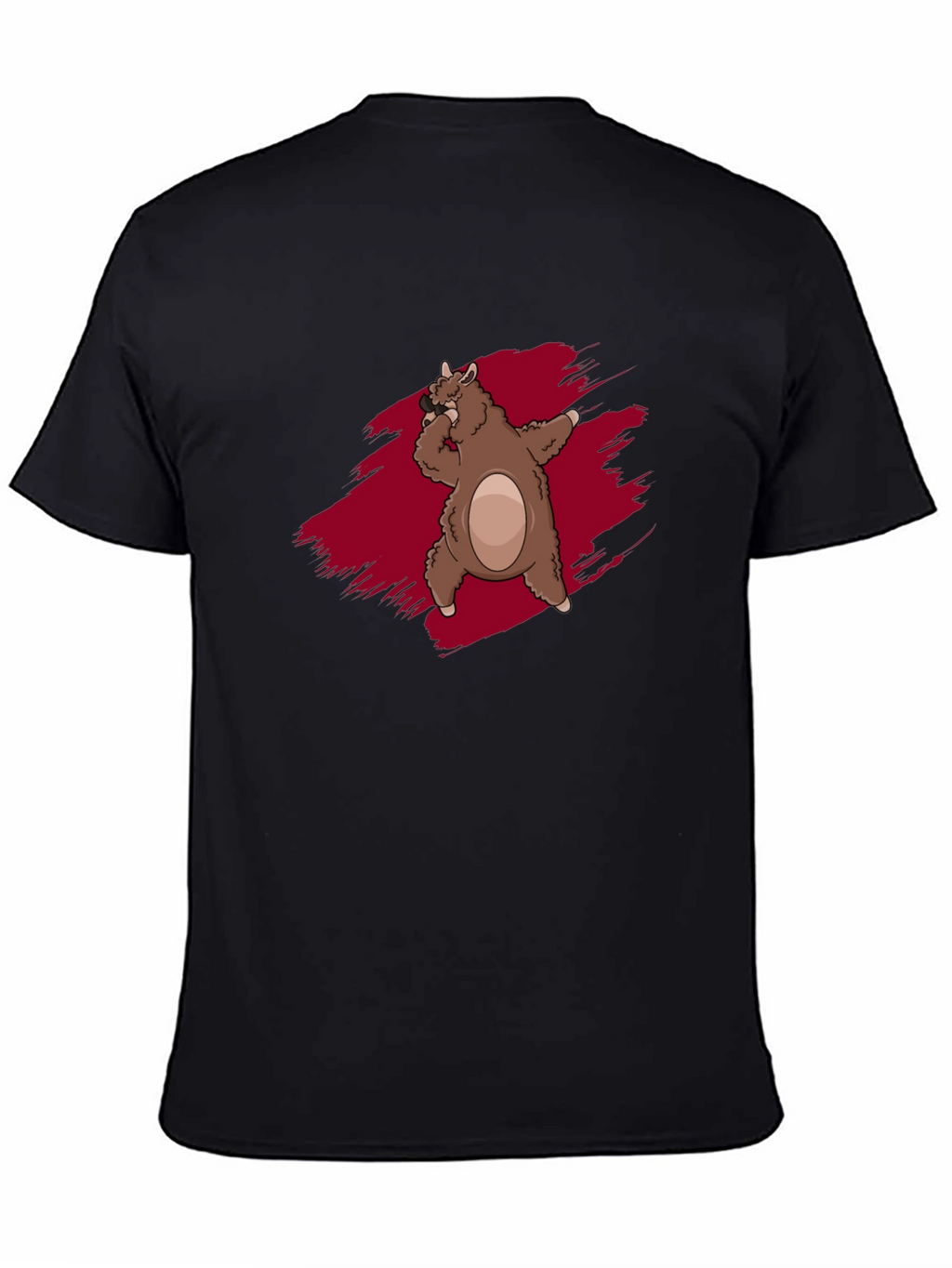 Funky Llama Dab Black T-Shirt