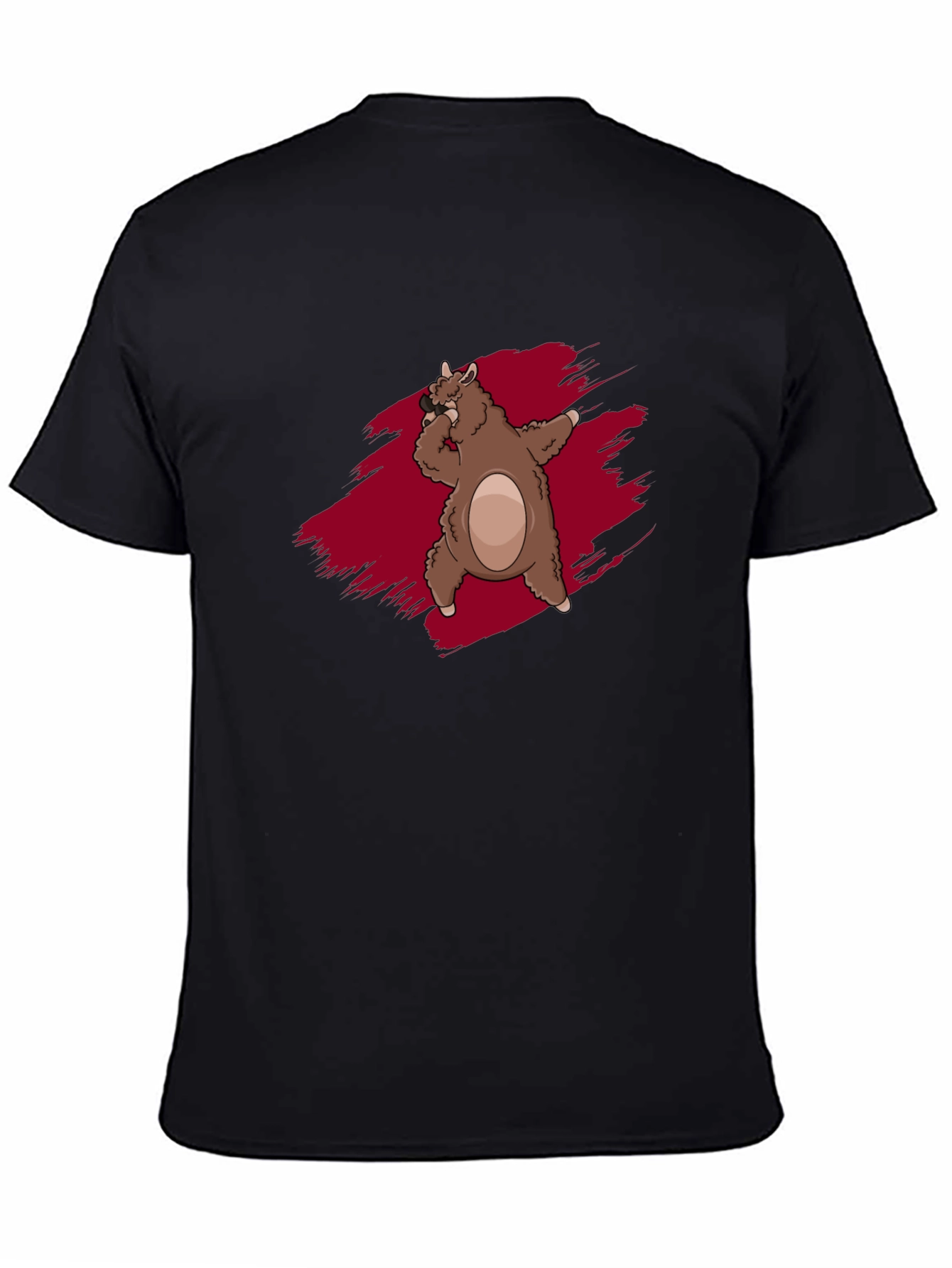 Funky Llama Dab Black T-Shirt