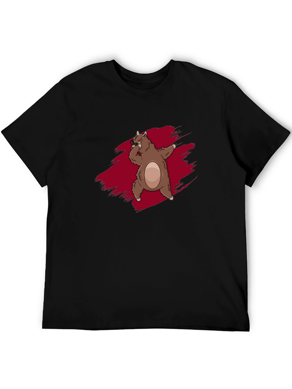 Funky Llama Dab Black T-Shirt