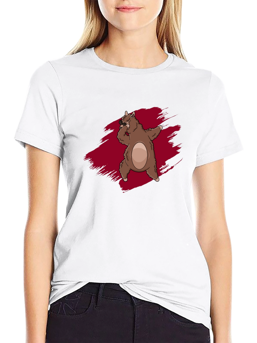 Funky Llama Dab Black T-Shirt