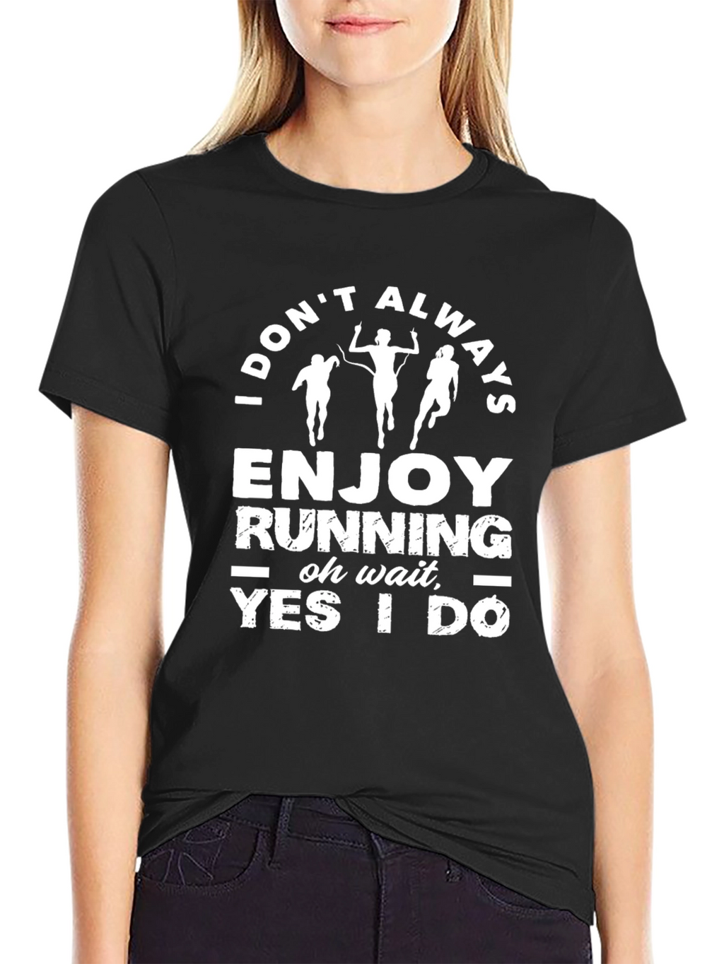 Funny Running Shirt - I Dont Always Enjoy Running